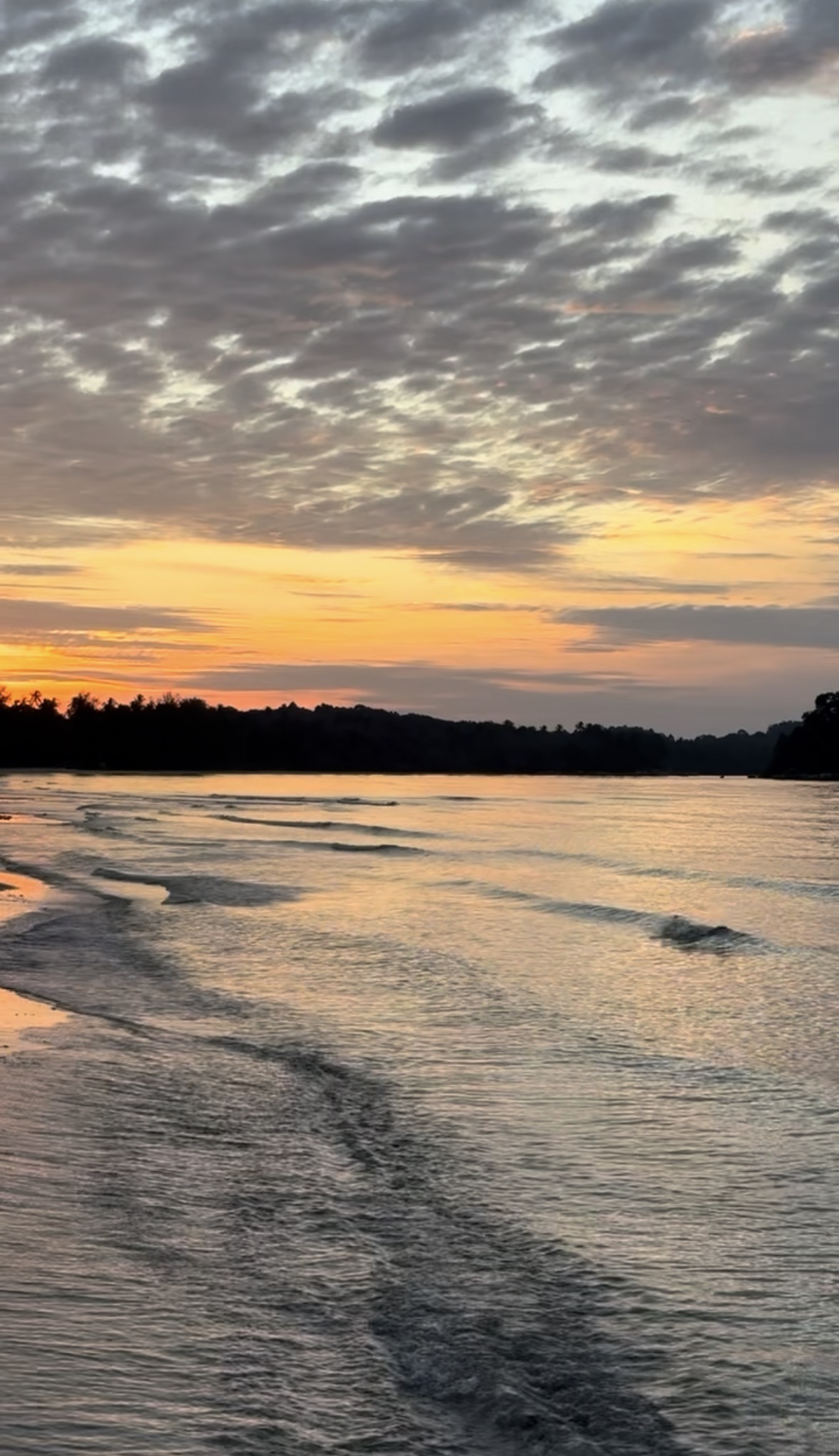 Sunset over the beach in Bintan